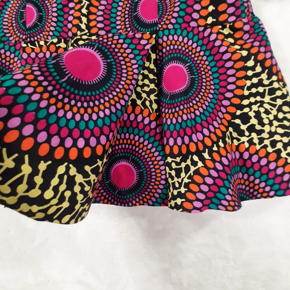 Handmade Ankara Peplum Top Vibrant African Print Sequin Blouse Multi Color - Picture 7 of 8